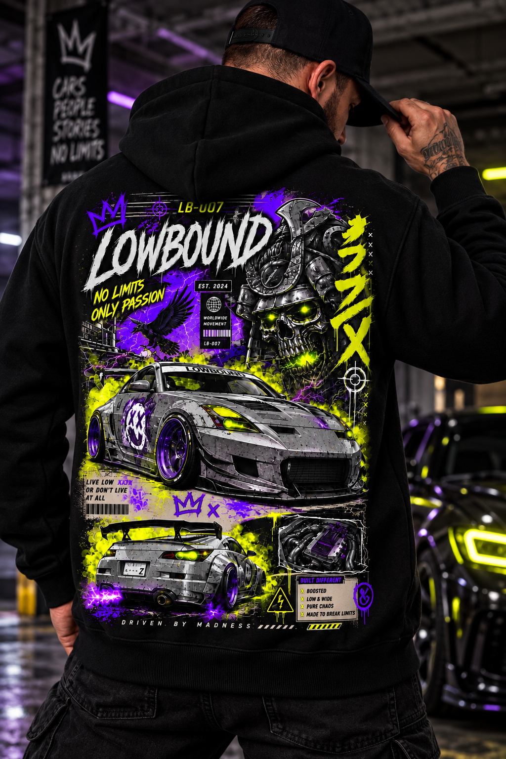 LB-007 NEON RONIN HOODIE