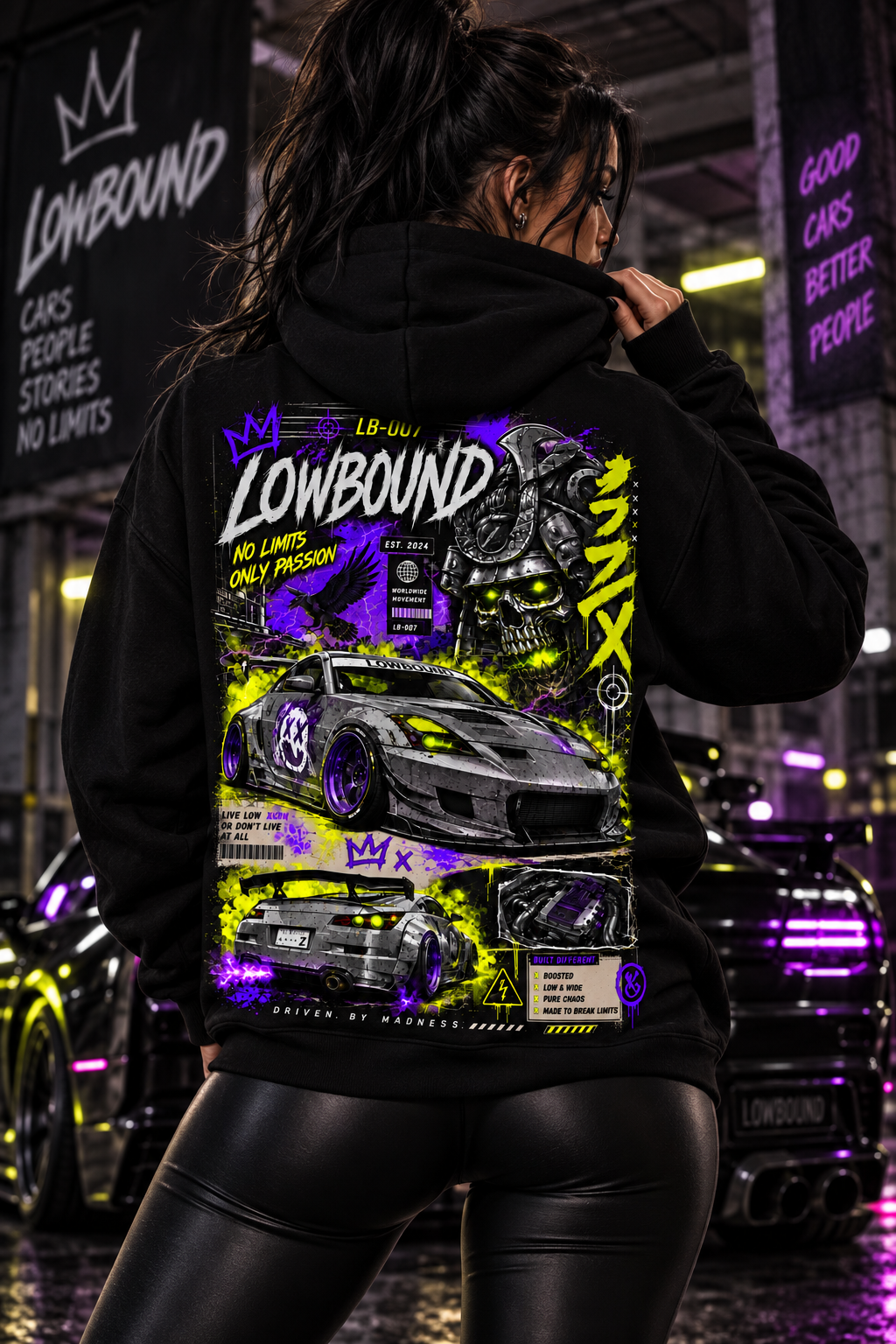 LB-007 NEON RONIN HOODIE