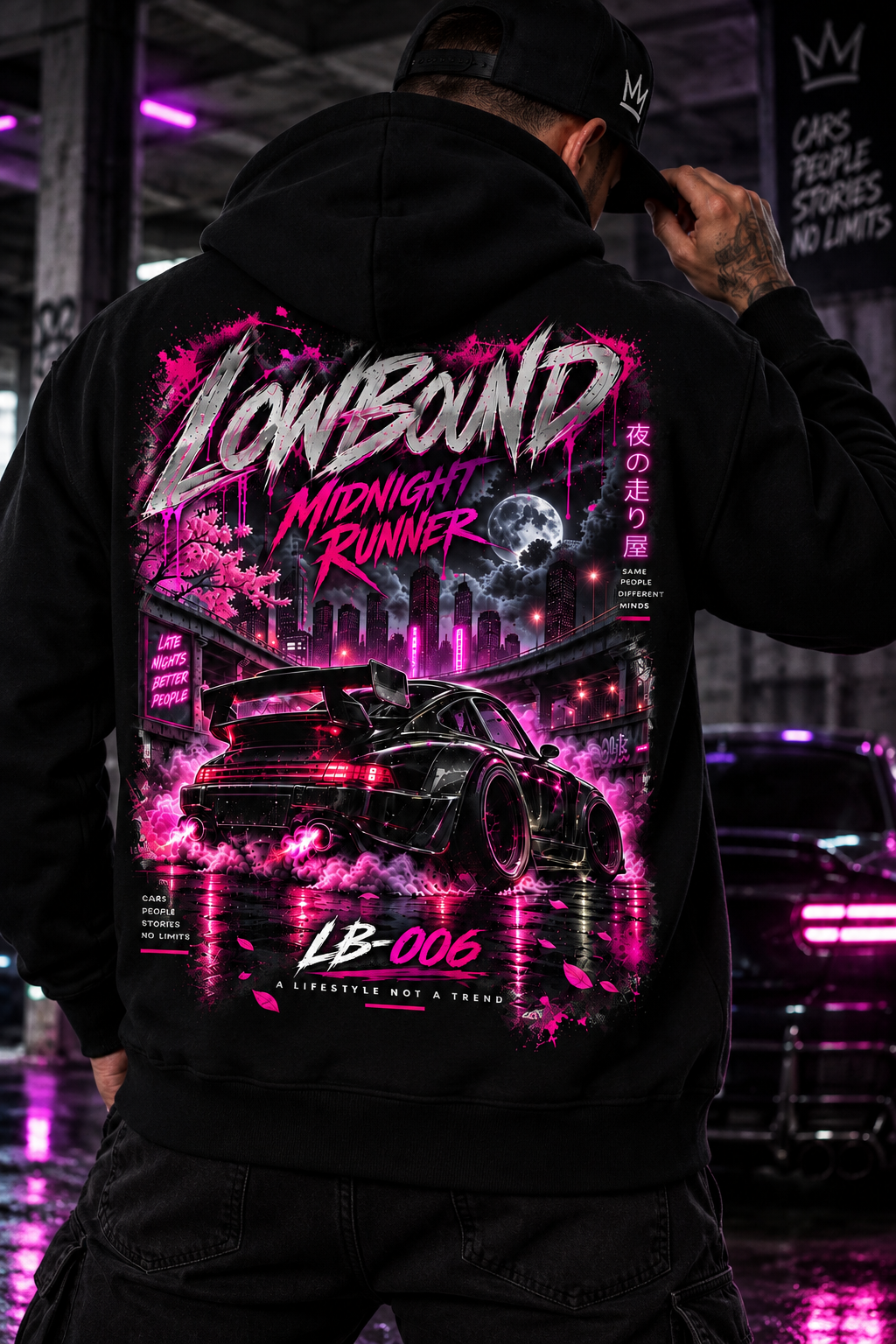 LB-006 MIDNIGHT RUNNER HOODIE