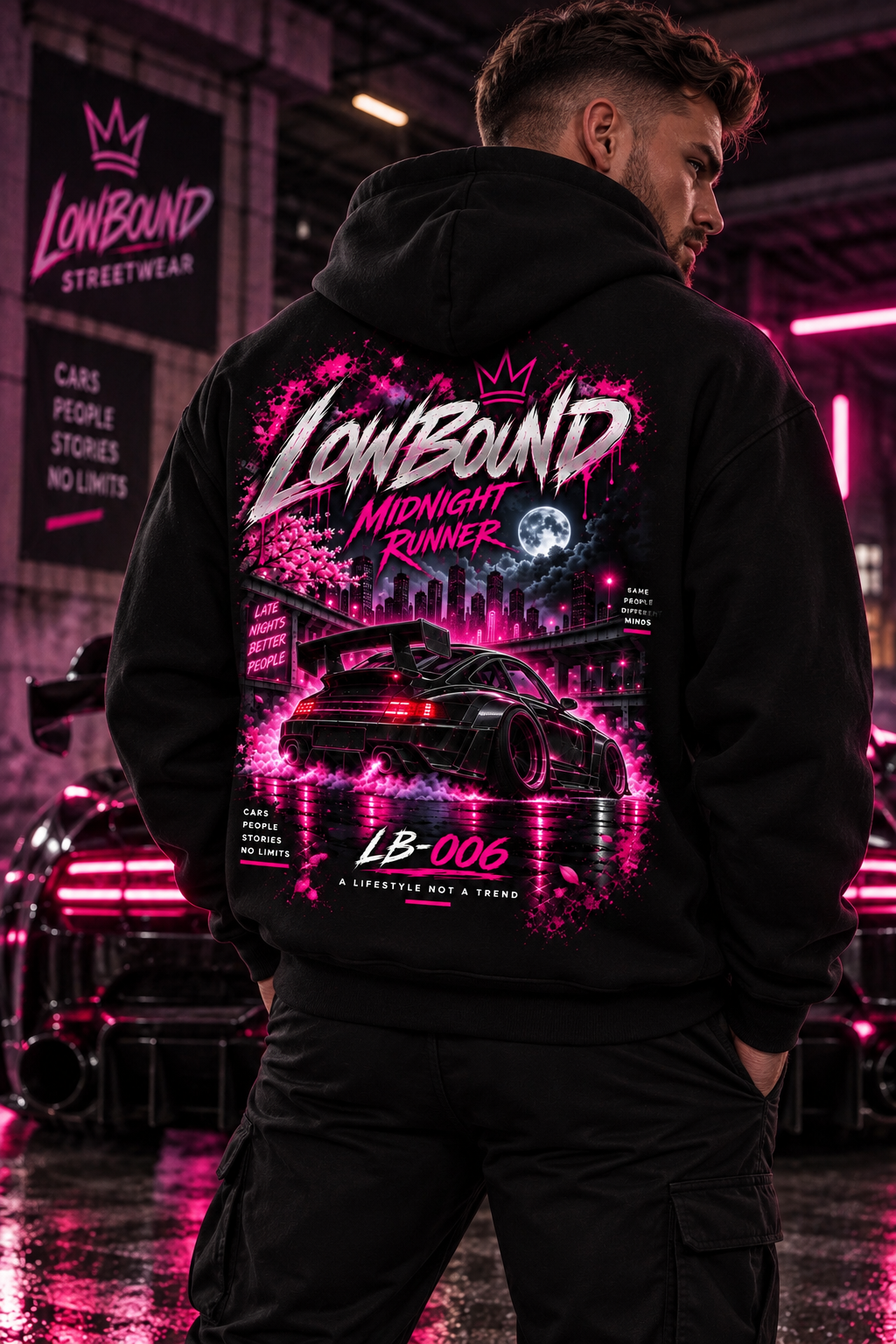 LB-006 MIDNIGHT RUNNER HOODIE