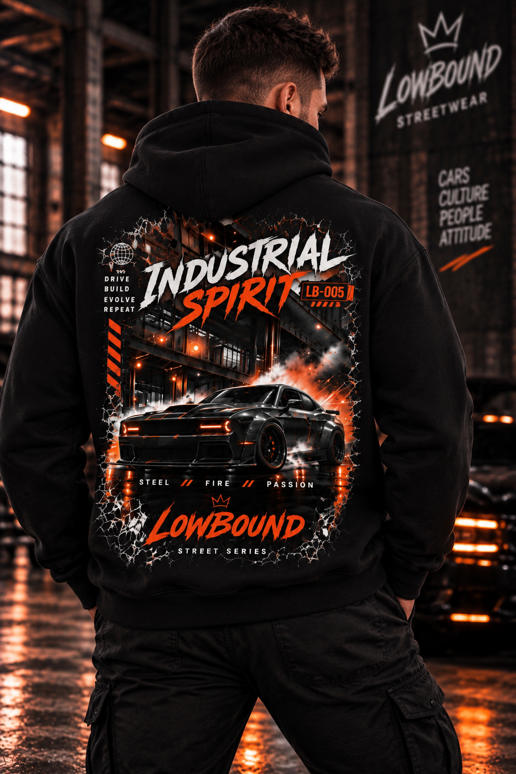LB-005 INDUSTRIAL SPIRIT HOODIE