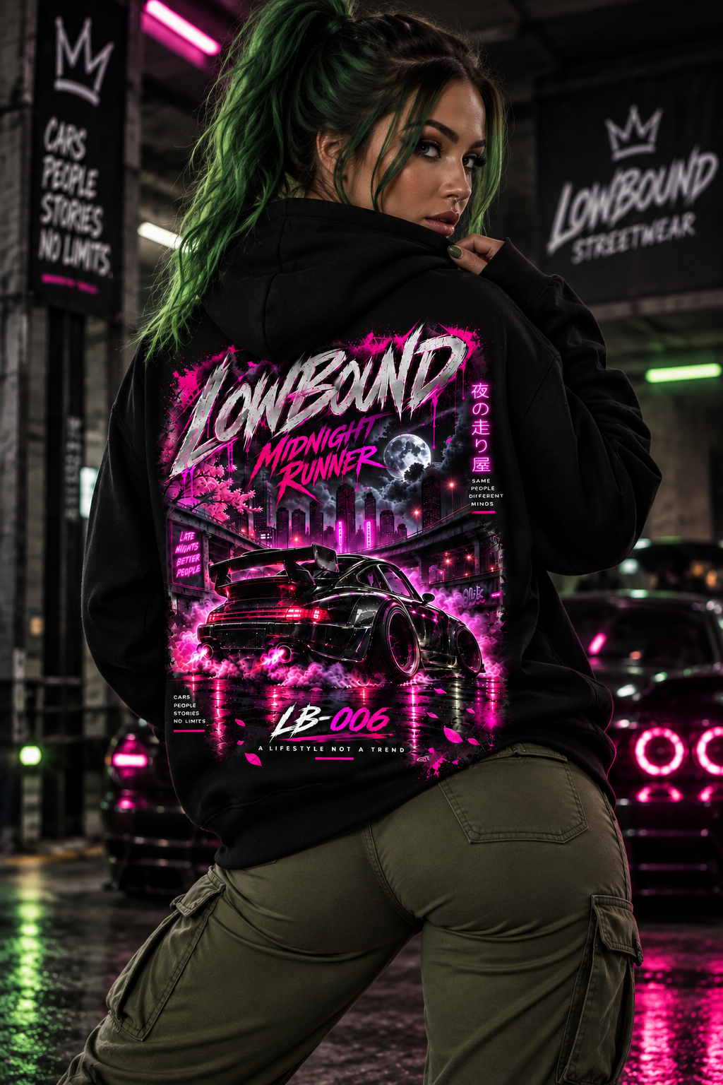 LB-006 MIDNIGHT RUNNER HOODIE