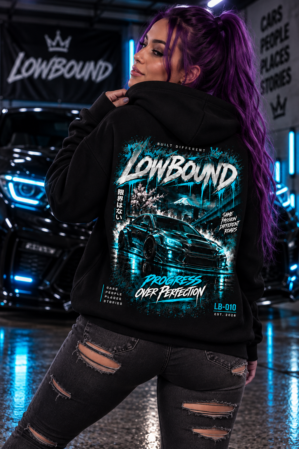 LB-010 NEON CHAOS HOODIE
