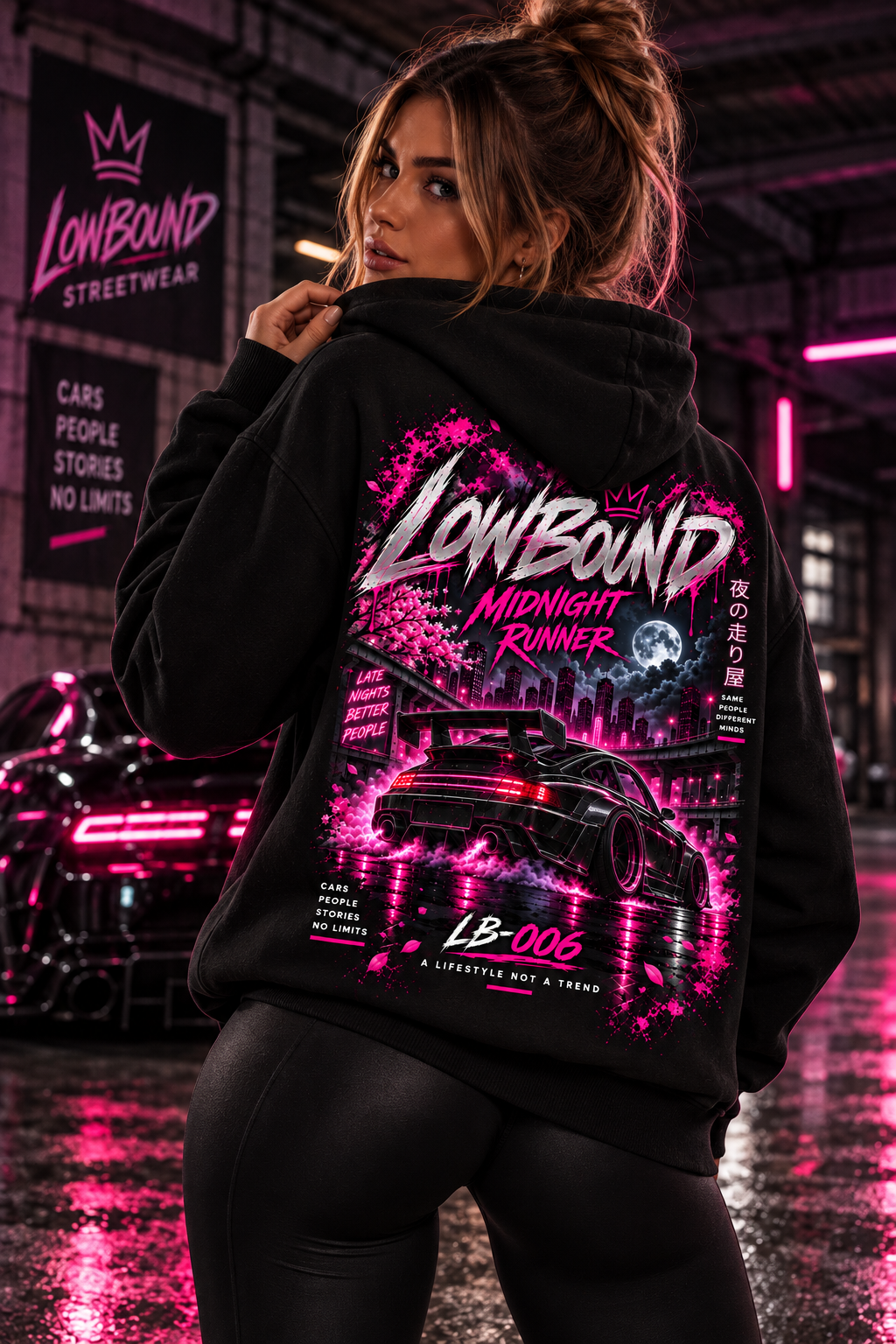 LB-006 MIDNIGHT RUNNER HOODIE